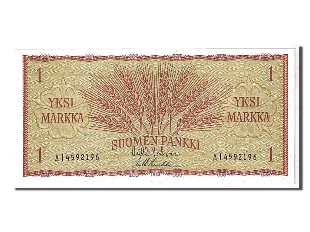 Finland, 1 Markka, 1963, KM #98a, UNC(65-70), AI4592196