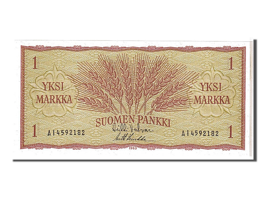 Finland, 1 Markka, 1963, KM #98a, UNC(65-70), AI4592182