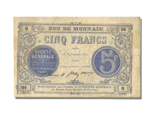 FRANCE, Paris, 5 Francs, 1871, 1871-11-18, EF(40-45), B.98, Jérémie #75.02.C