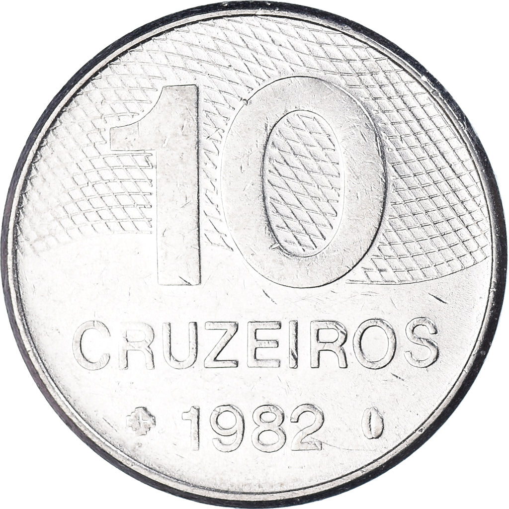 Münze, Brasilien, 10 Cruzeiros, 1982
