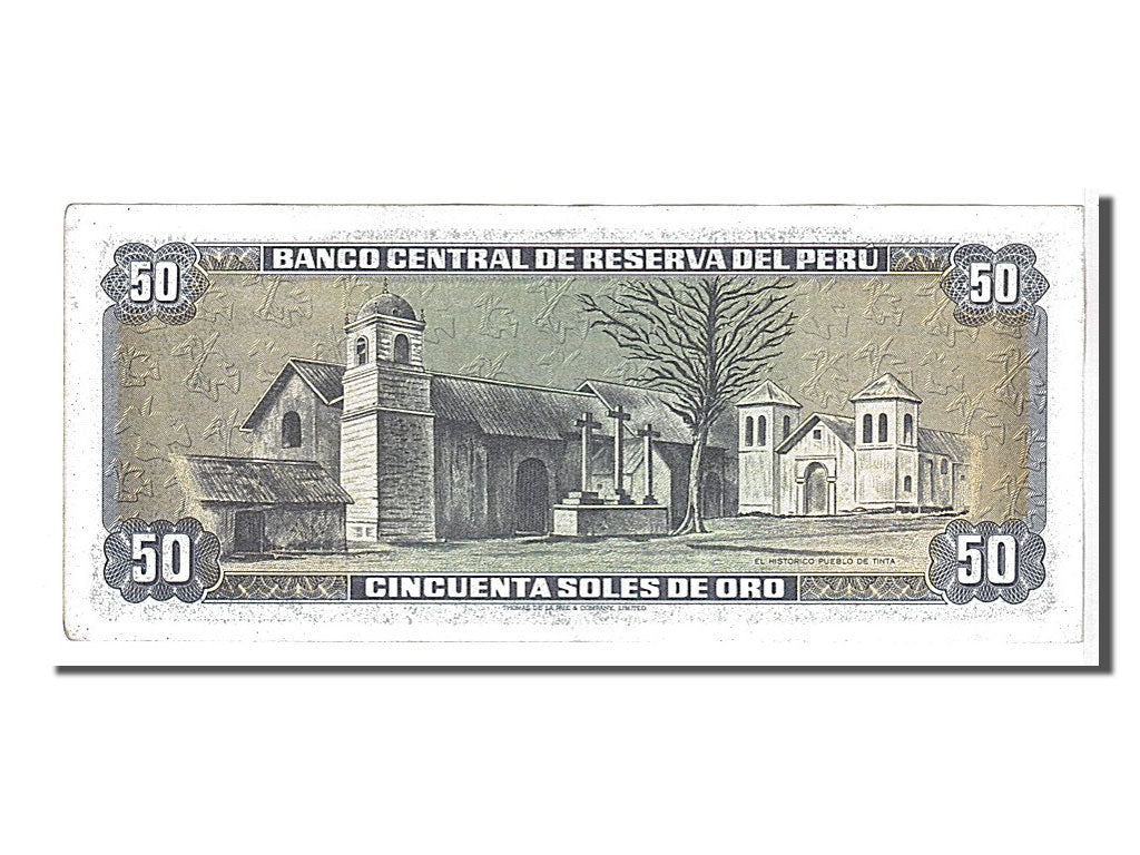 Banknote, Peru, 50 Soles De Oro, 1977, KM:113, AU(55-58)