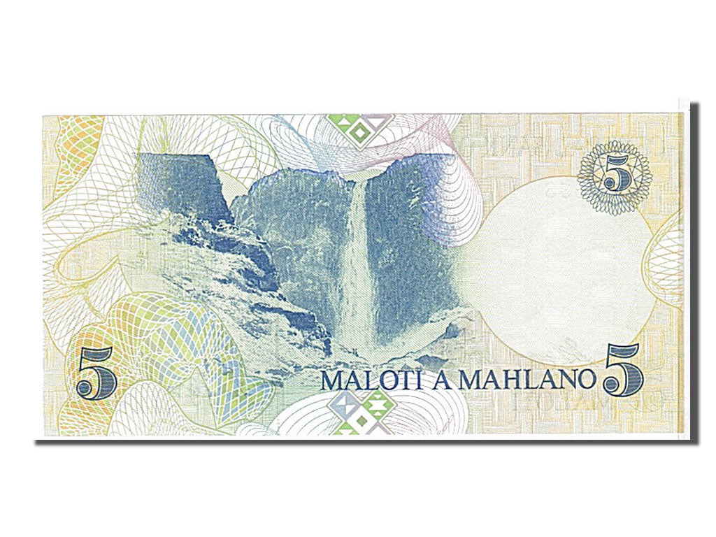 Billet, Lesotho, 5 Maloti, 1989, KM:10a, NEUF
