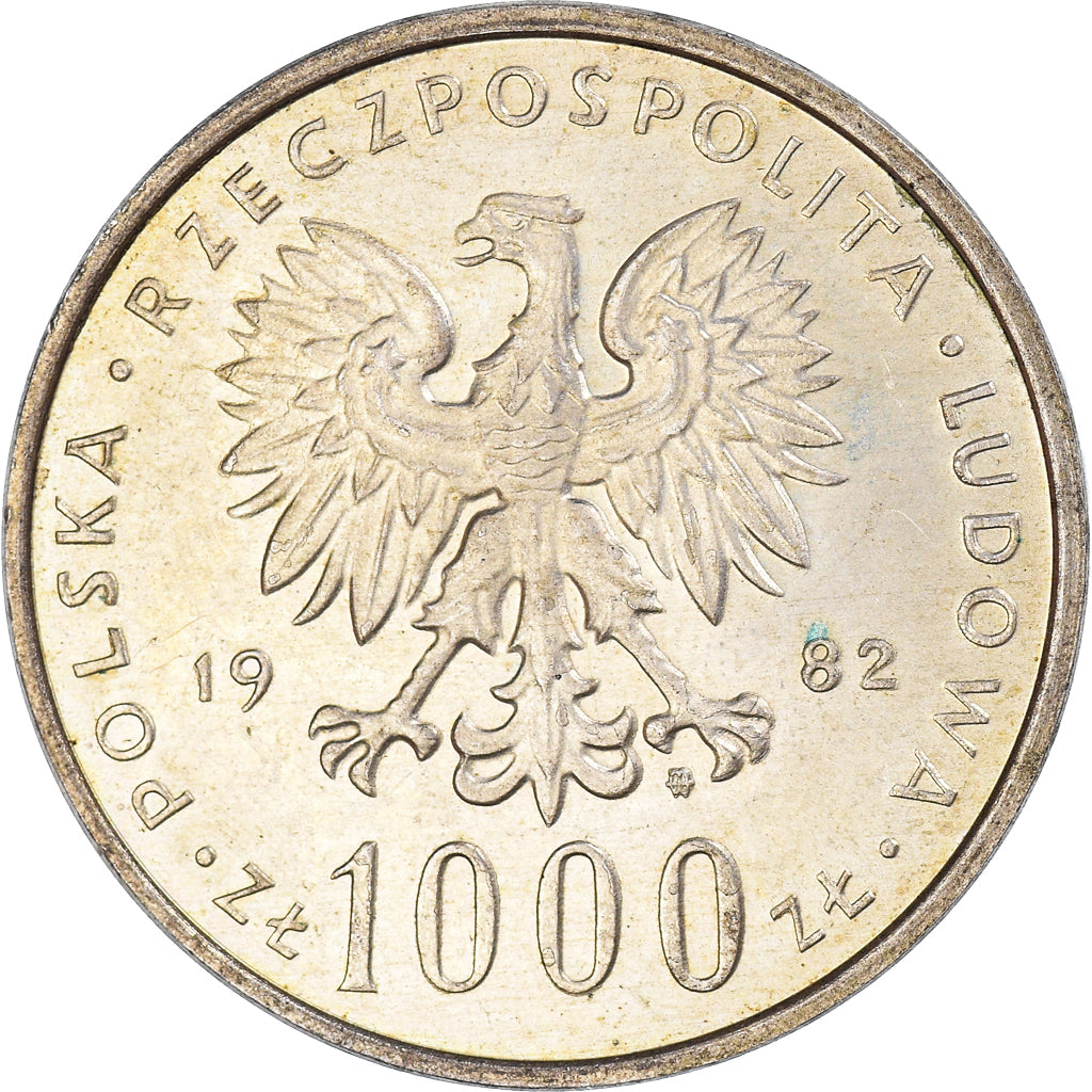 Munten, Polen, 1000 Zlotych, 1982