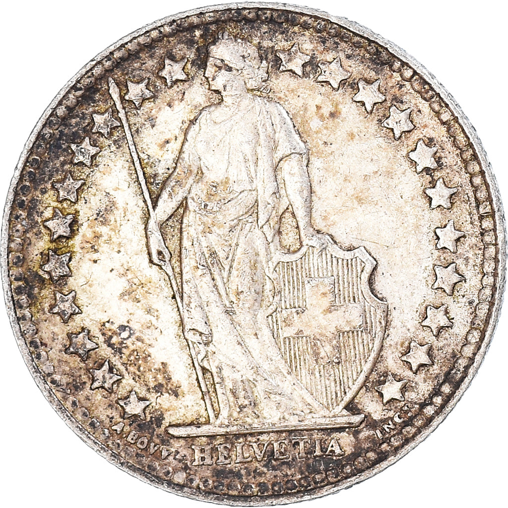 Moneda, Suiza, 1/2 Franc, 1952