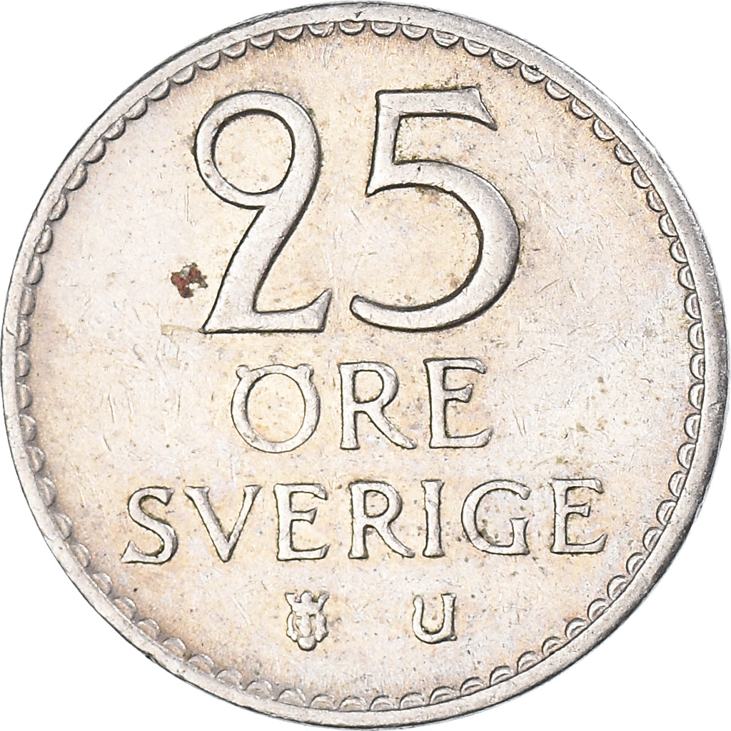 Moneta, Svezia, 25 Öre, 1964
