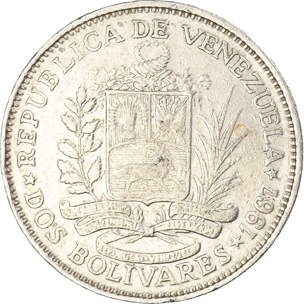 Moeda, Venezuela, 2 Bolivares, 1967