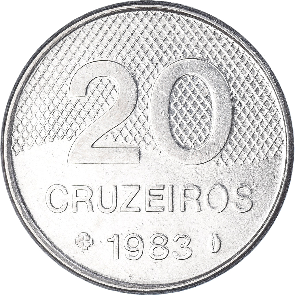 Münze, Brasilien, 20 Cruzeiros, 1983