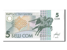 Banknote, KYRGYZSTAN, 5 Som, 1993, UNC(65-70)