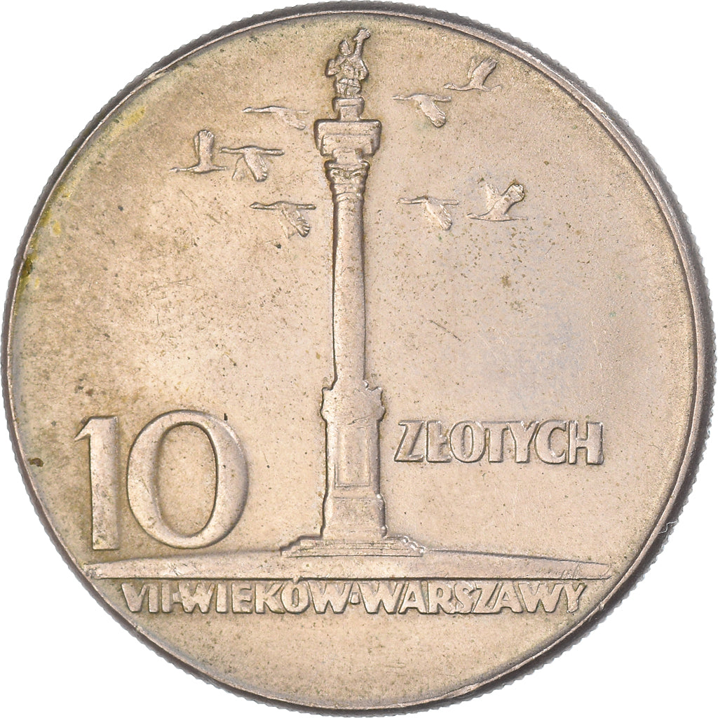 Münze, Polen, 10 Zlotych, 1965