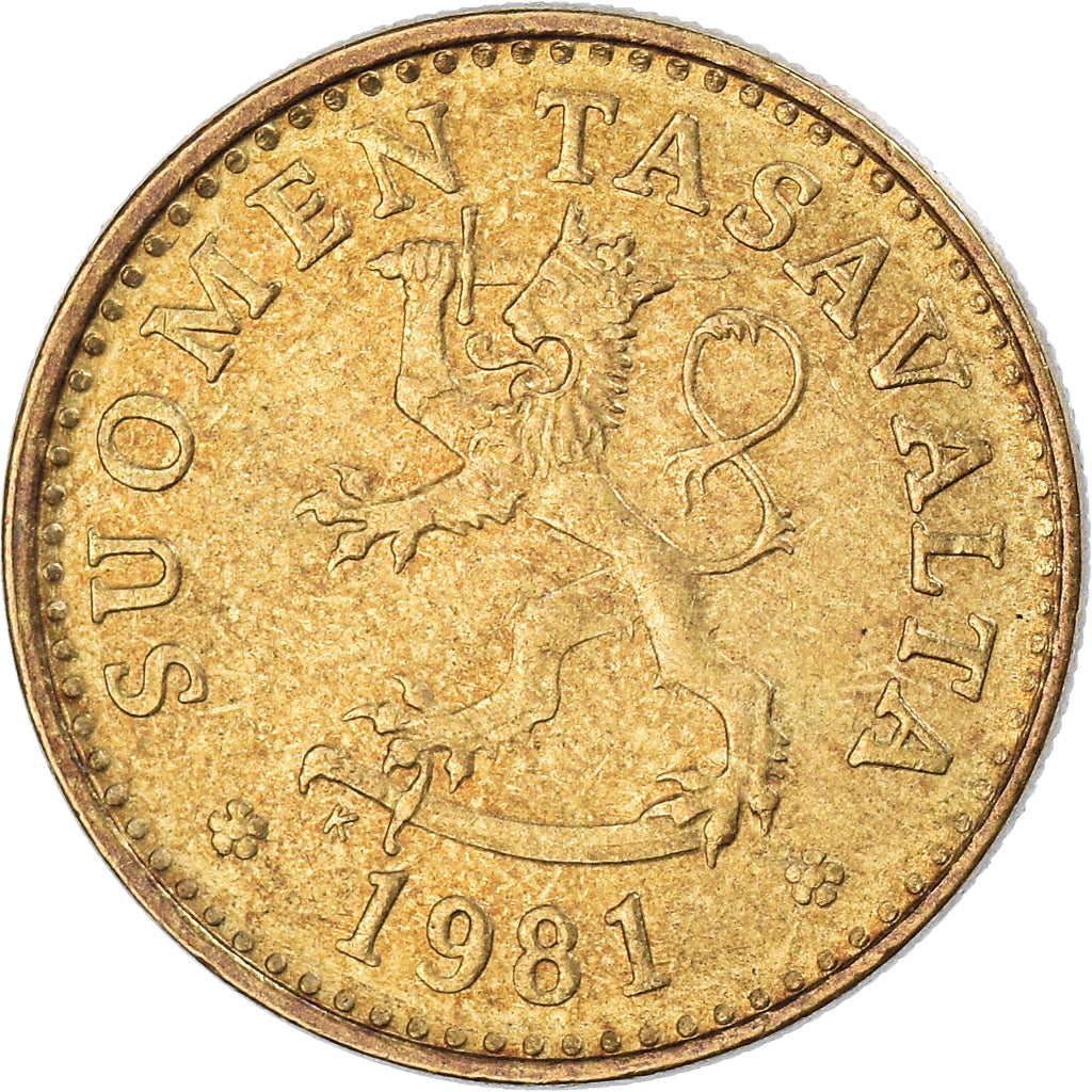 Moneda, Finlandia, 10 Pennia, 1981