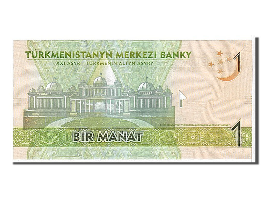 Banknote, Turkmenistan, 1 Manat, 2009, KM:22a, UNC(65-70)