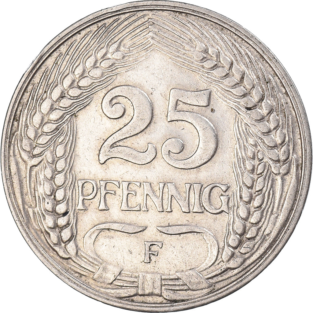 Moneta, Germania, 25 Pfennig, 1912