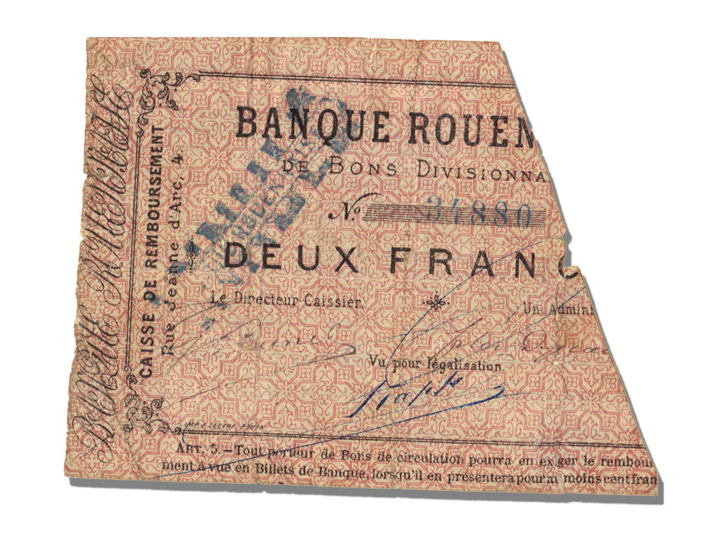 Biljet, 2 Francs, 1870, Frankrijk, TTB