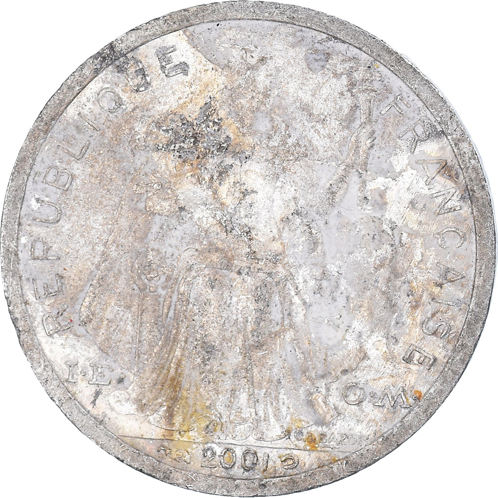 Moeda, Polinésia Francesa, Franc, 2001