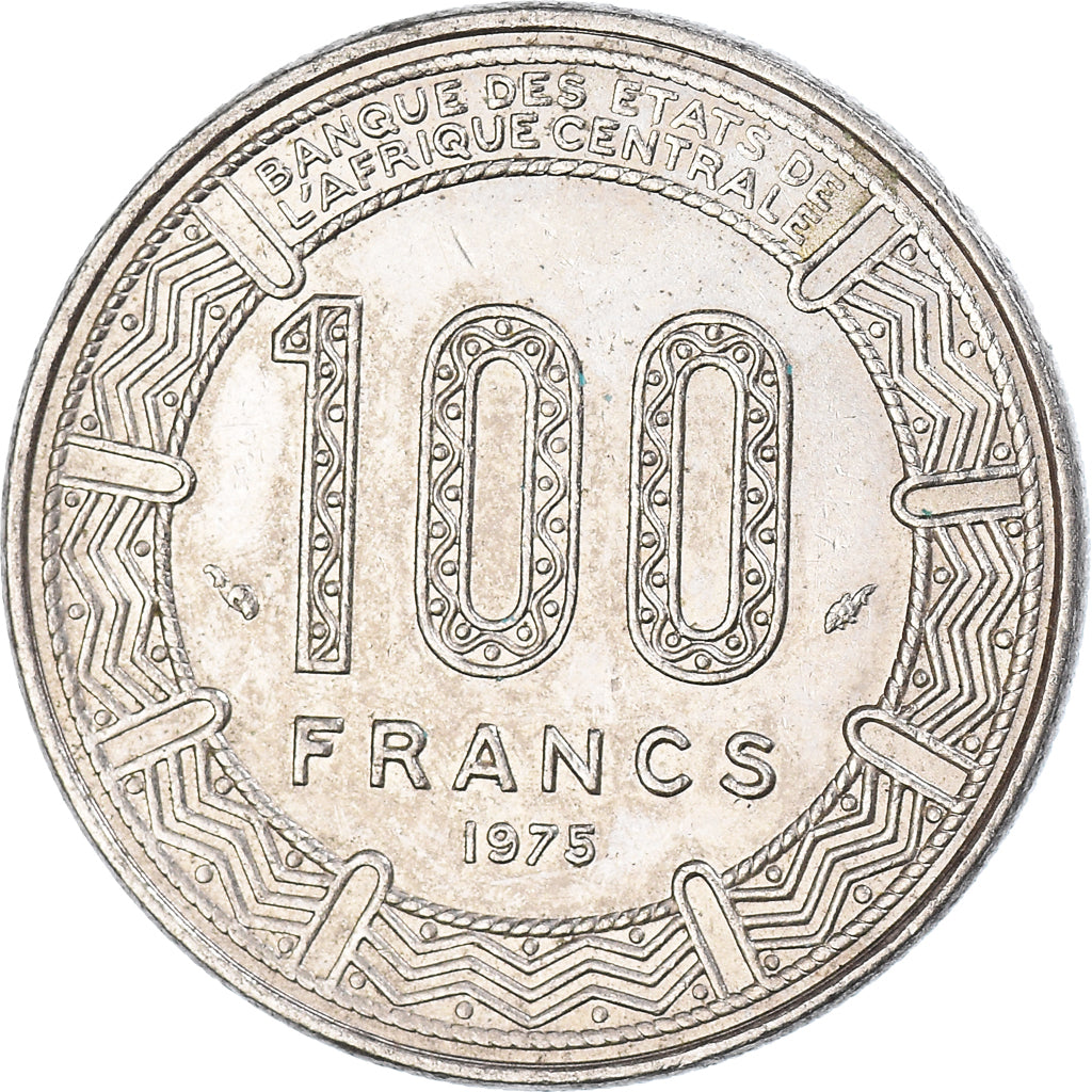 Munten, Gabon, 100 Francs, 1975