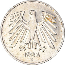 Moneta, Germania, 5 Mark, 1986