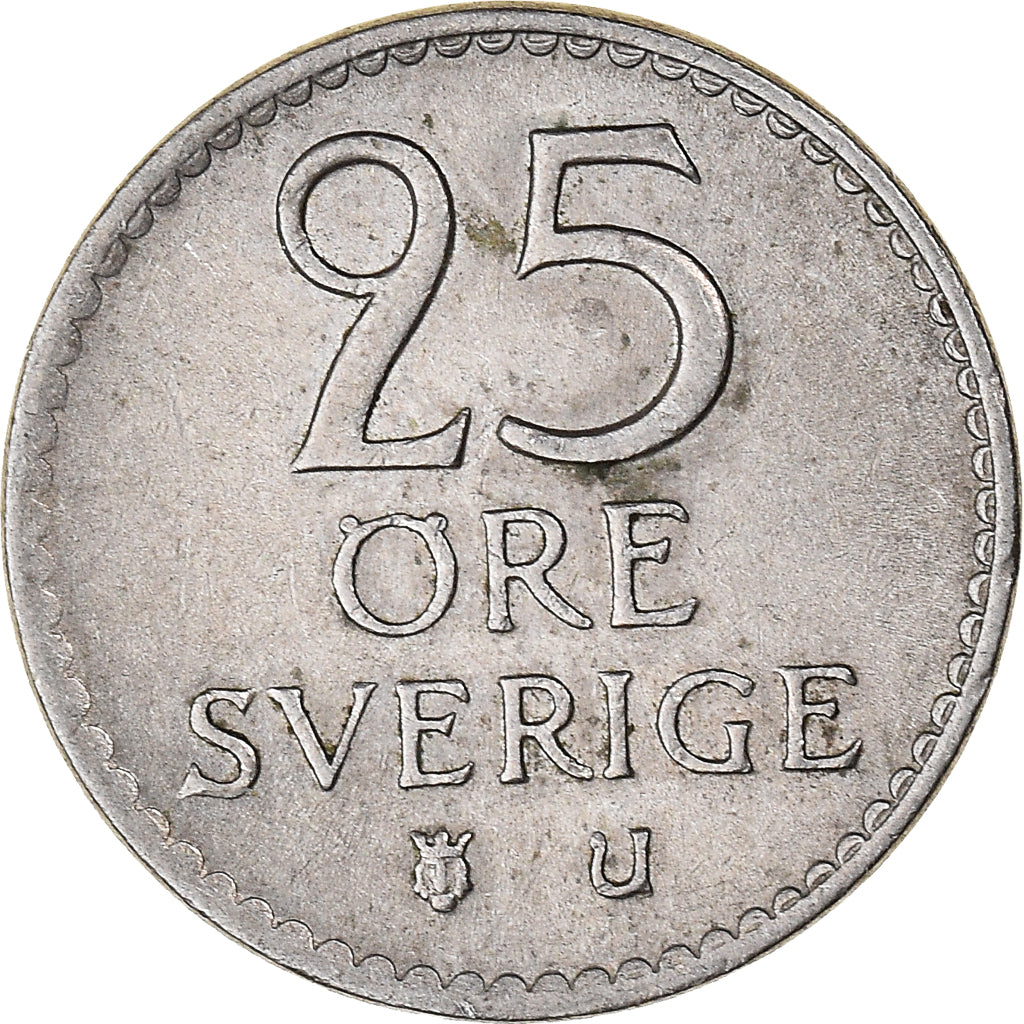 Moneta, Svezia, 25 Öre, 1963