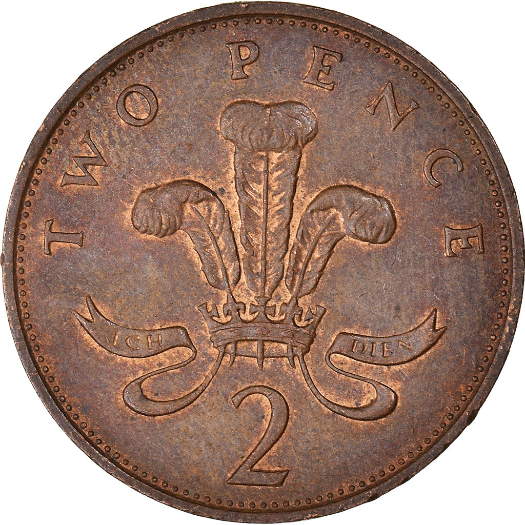 Munten, Groot Bretagne, 2 Pence, 1968