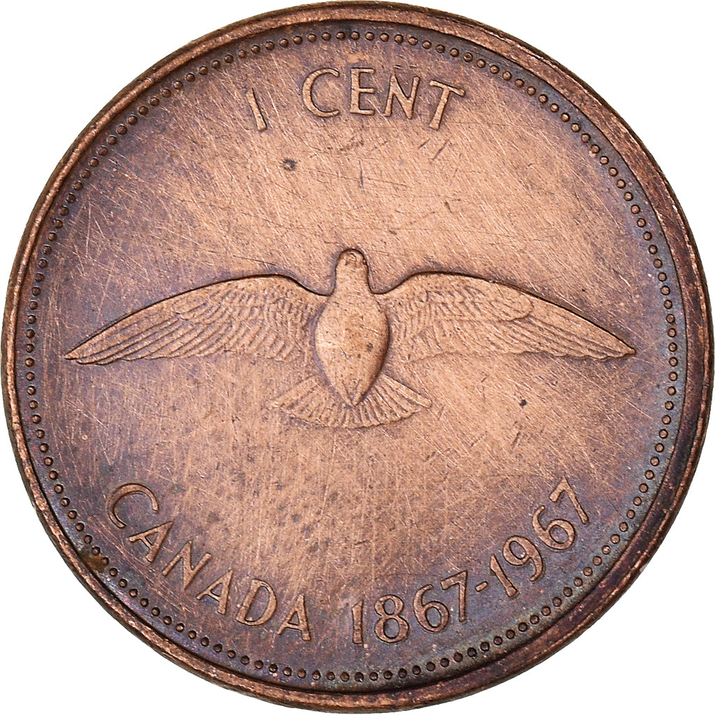 Coin, Canada, Cent, 1967