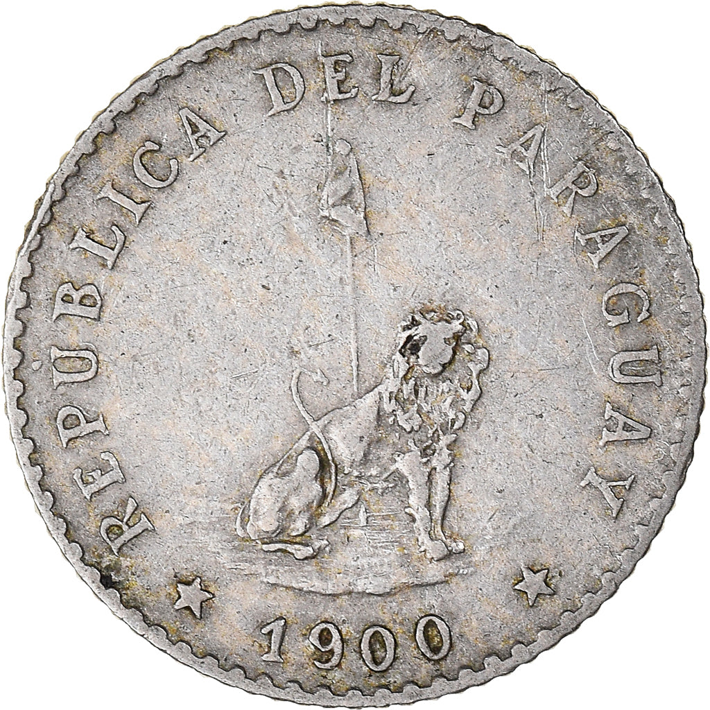 Moneda, Paraguay, 10 Centavos, 1900