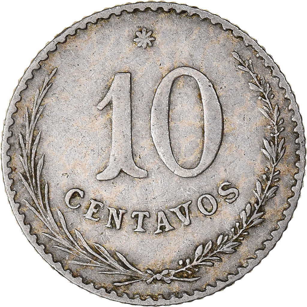 Moneda, Paraguay, 10 Centavos, 1900