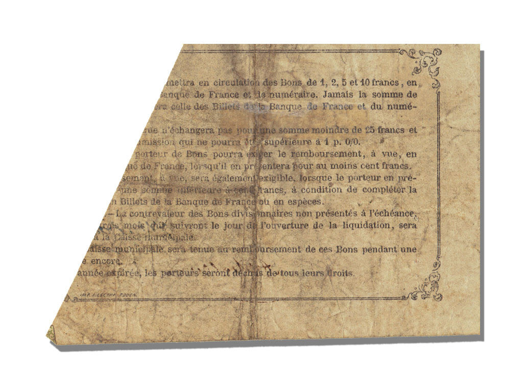 Banconote, BB, 10 Francs, 1870, Francia