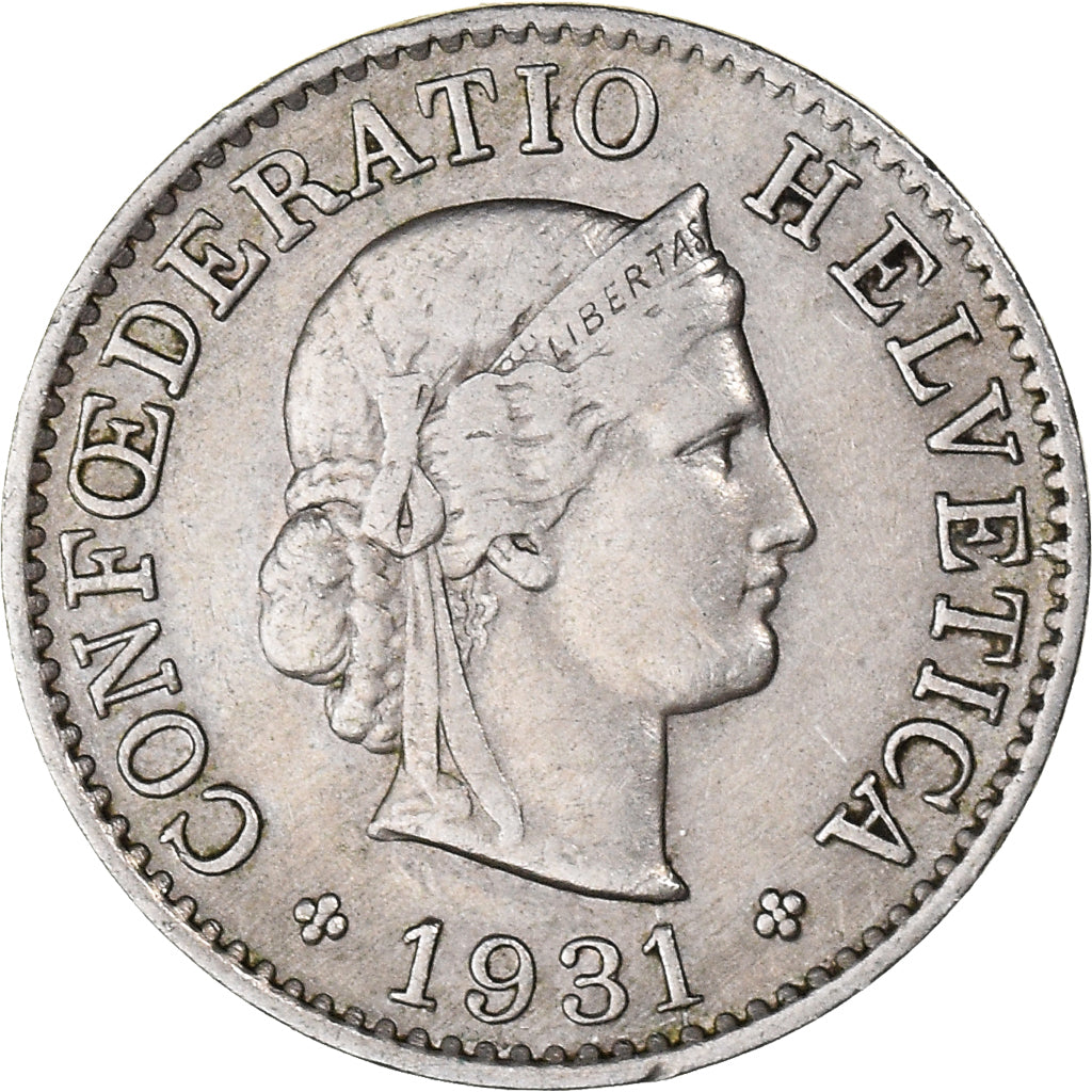 Moneta, Svizzera, 5 Rappen, 1931