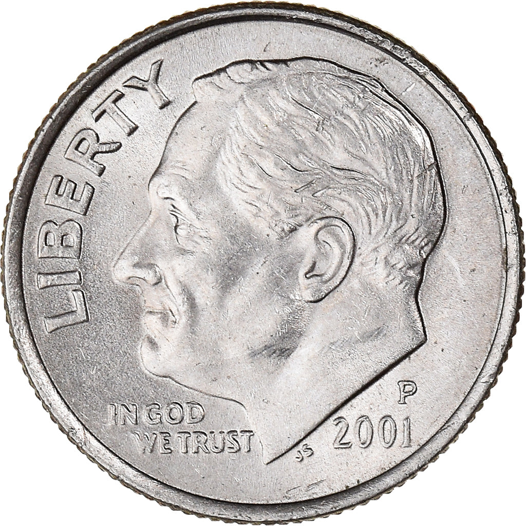 Moeda, Estados Unidos da América, Dime, 2001