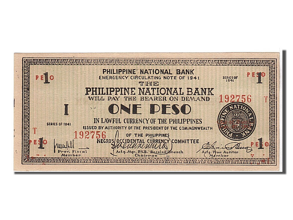 Banknote, Philippines, 1 Peso, 1941, KM:S624b, UNC(63)