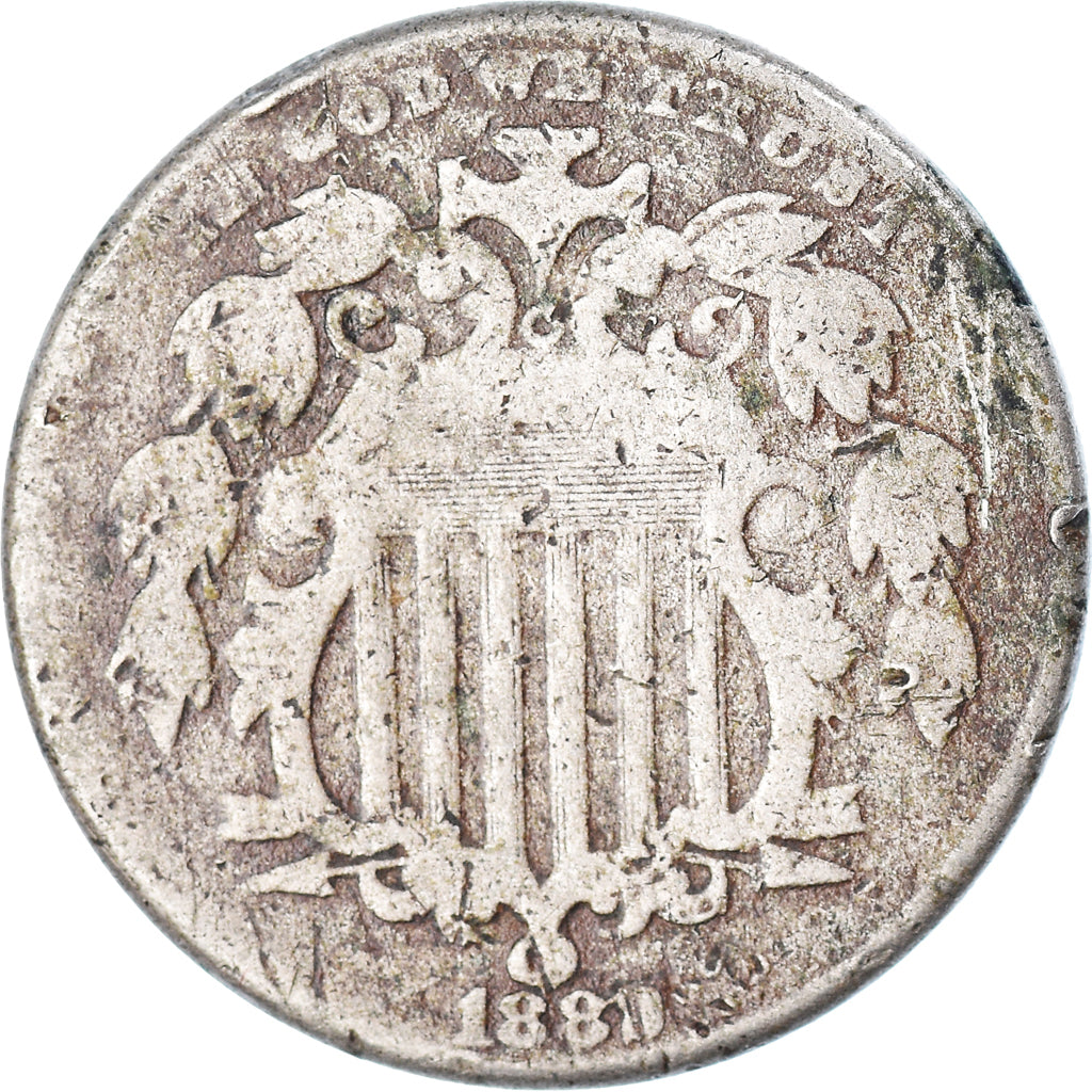 Moneda, Estados Unidos, 5 Cents, 1889