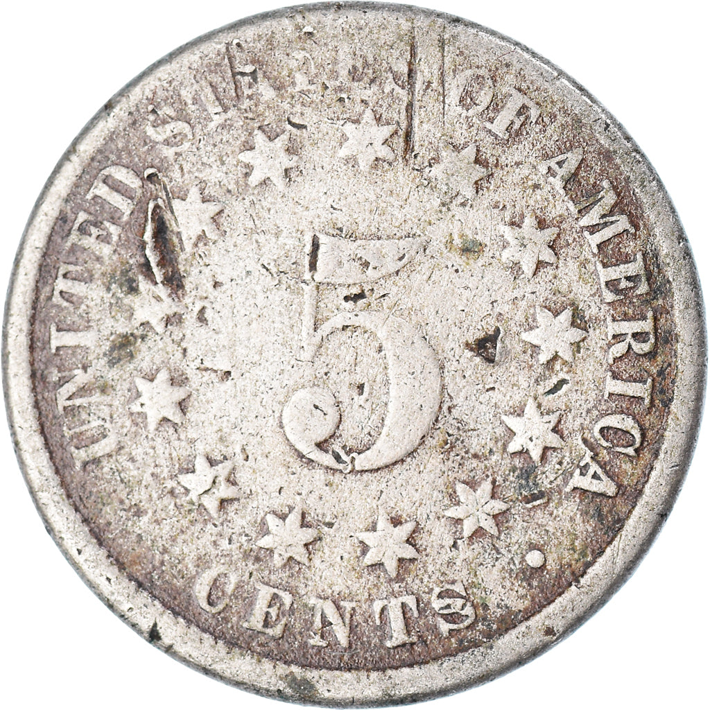 Moneda, Estados Unidos, 5 Cents, 1889