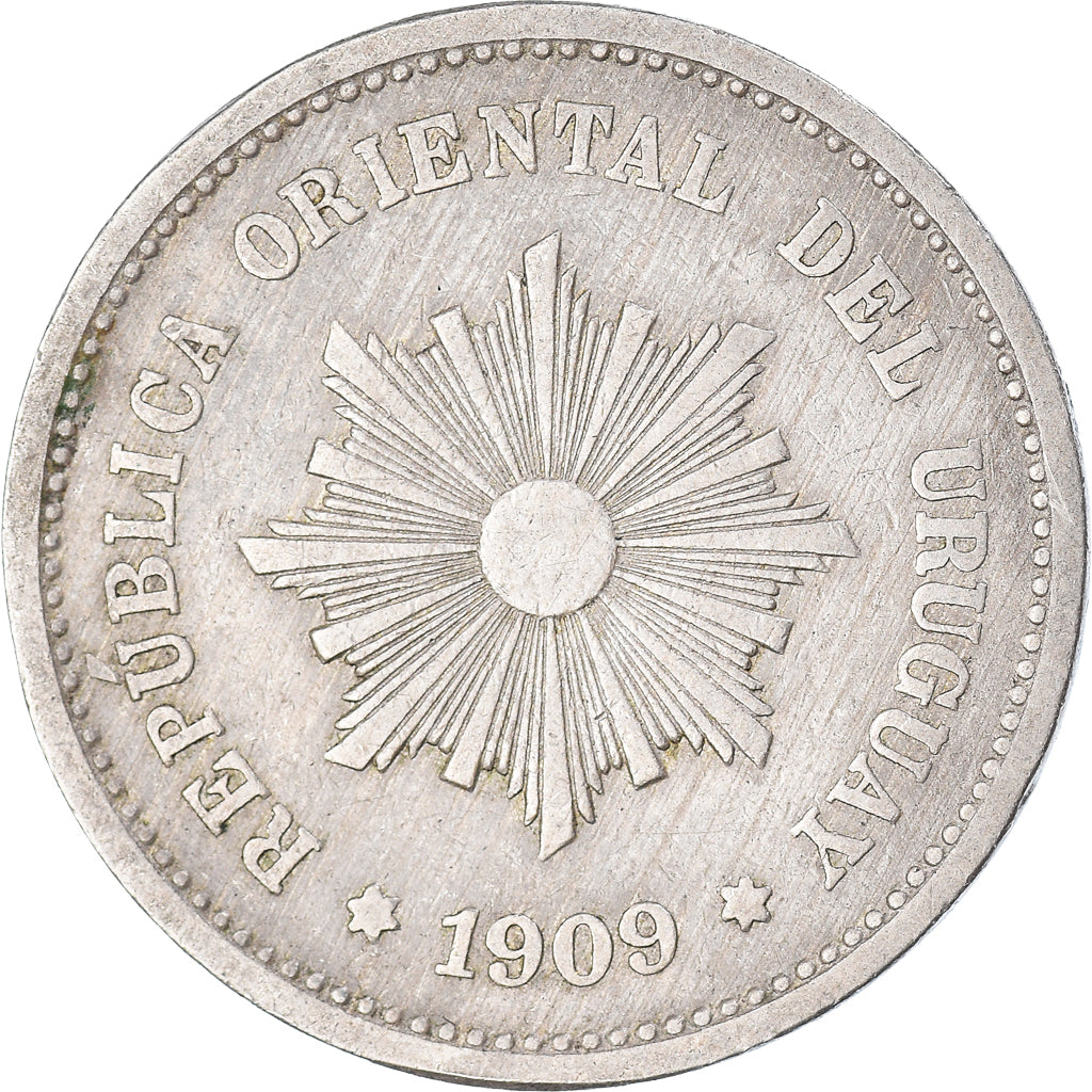 Moneda, Uruguay, 5 Centesimos, 1909
