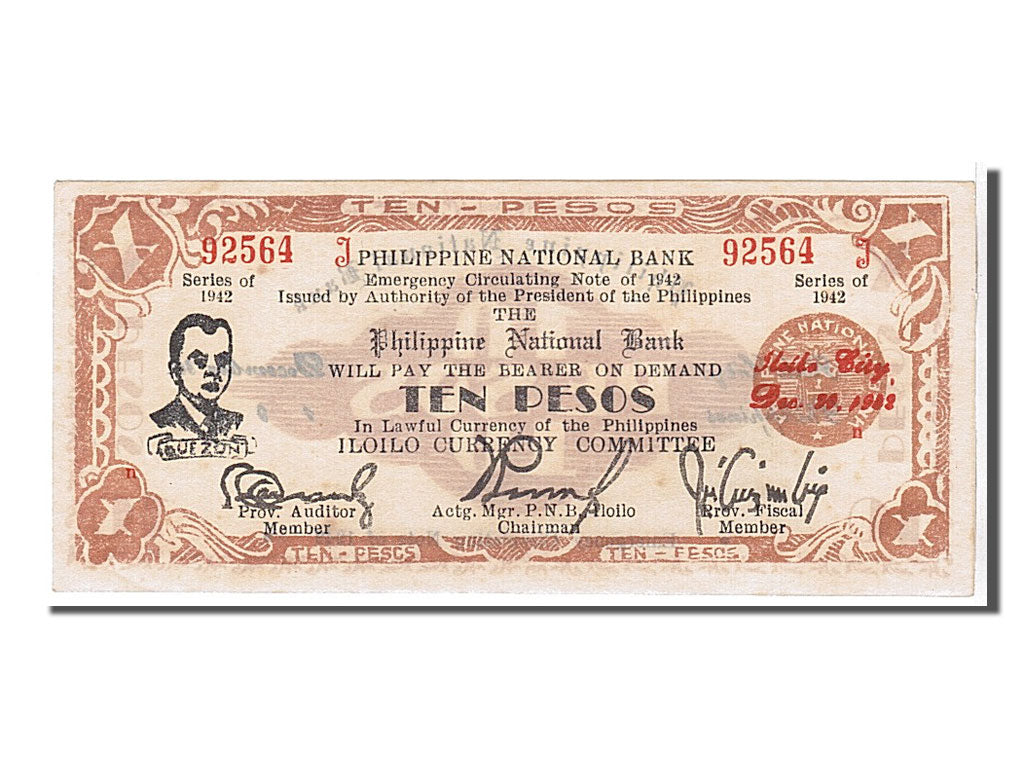 Philippines, 10 Pesos, 1942, KM #S317a, UNC(65-70), 92564