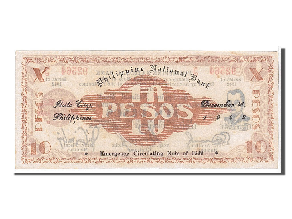 Philippines, 10 Pesos, 1942, KM #S317a, UNC(65-70), 92564