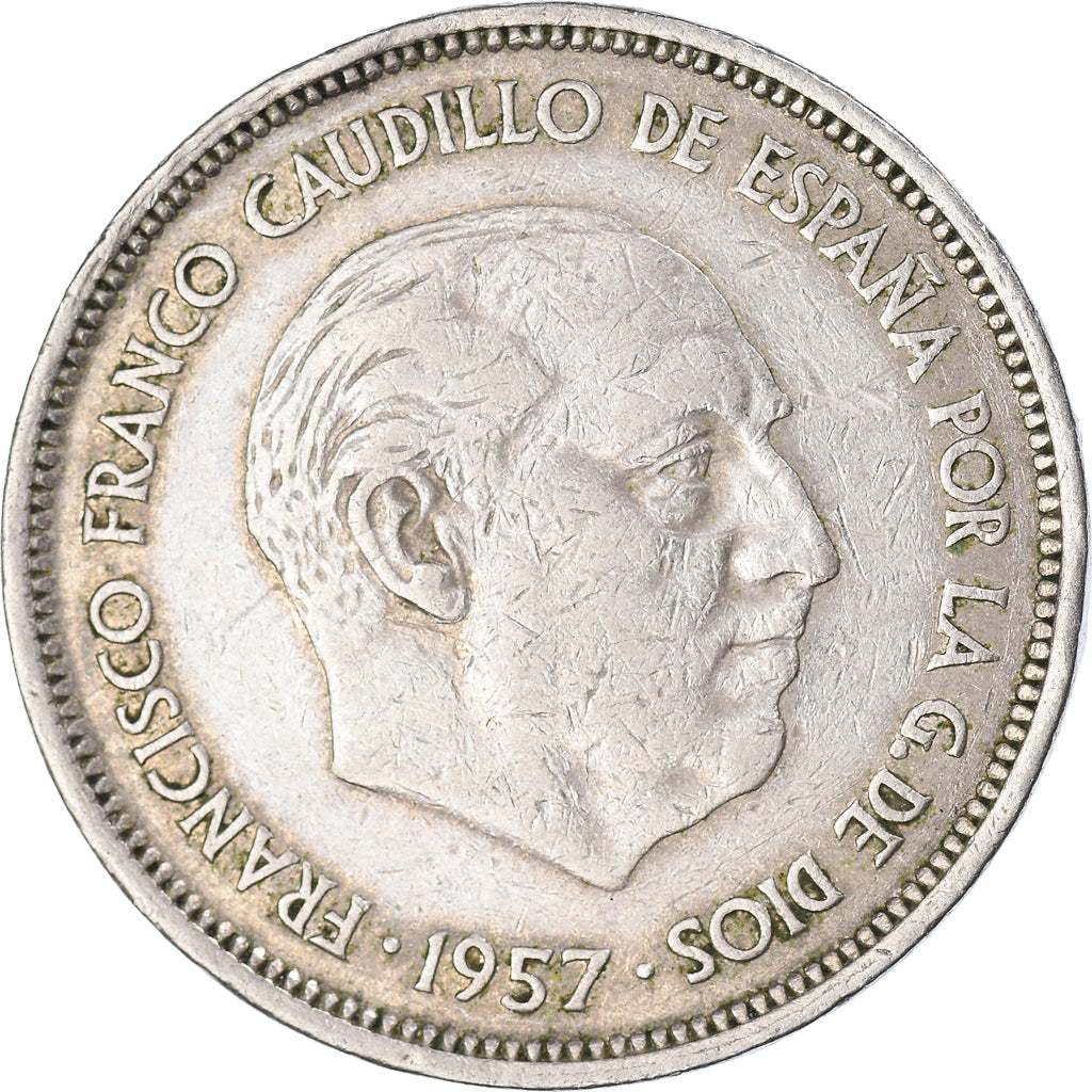 Monnaie, Espagne, 25 Pesetas, 1957