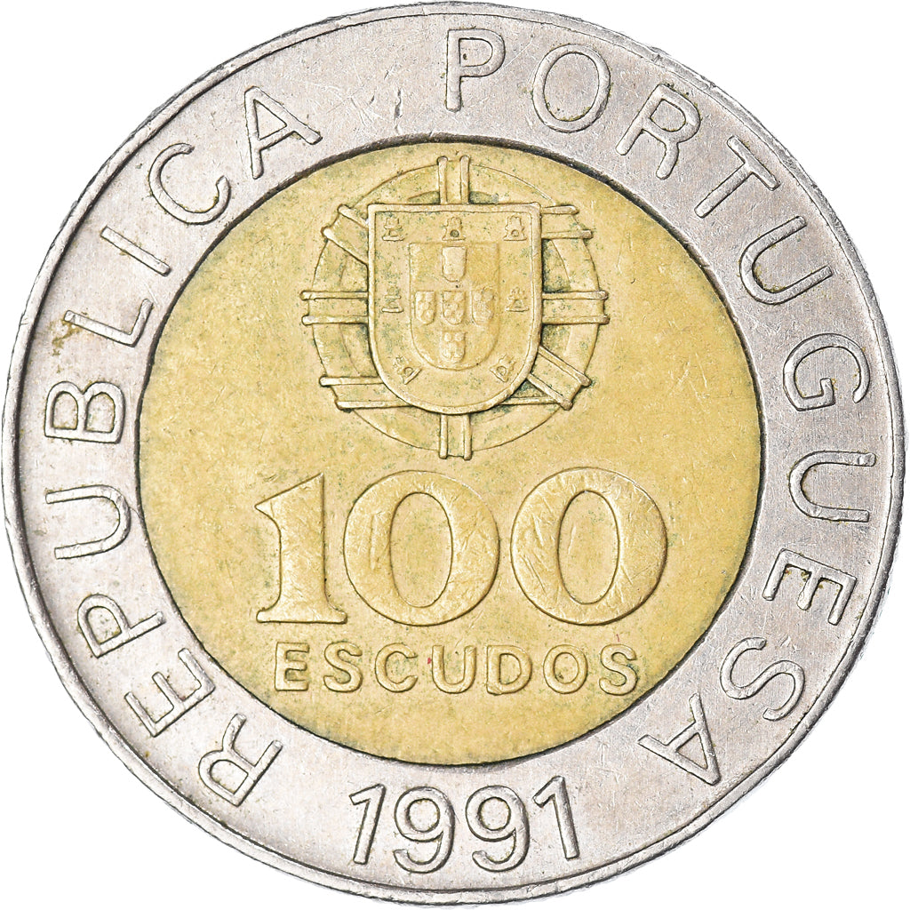 Moneda, Portugal, 100 Escudos, 1991