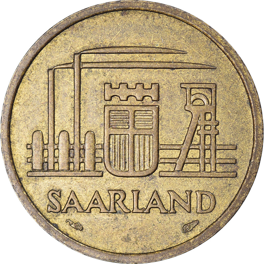Münze, SAARLAND, 20 Franken, 1954