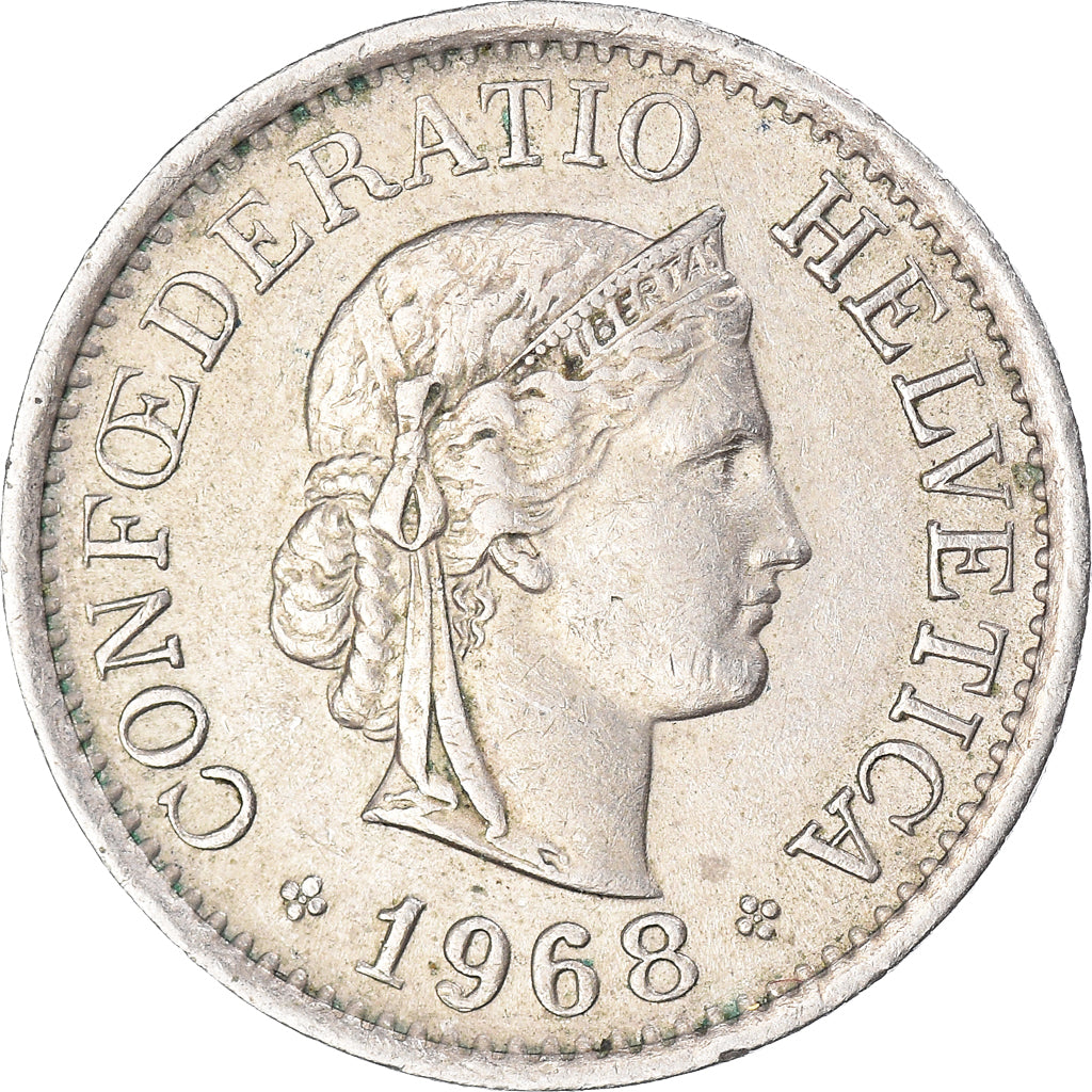 Munten, Zwitserland, 10 Rappen, 1968