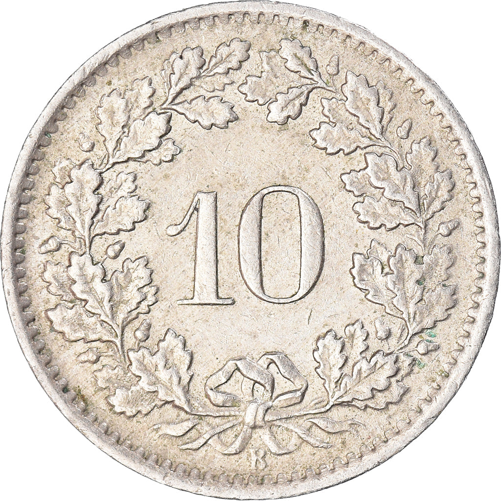 Munten, Zwitserland, 10 Rappen, 1968