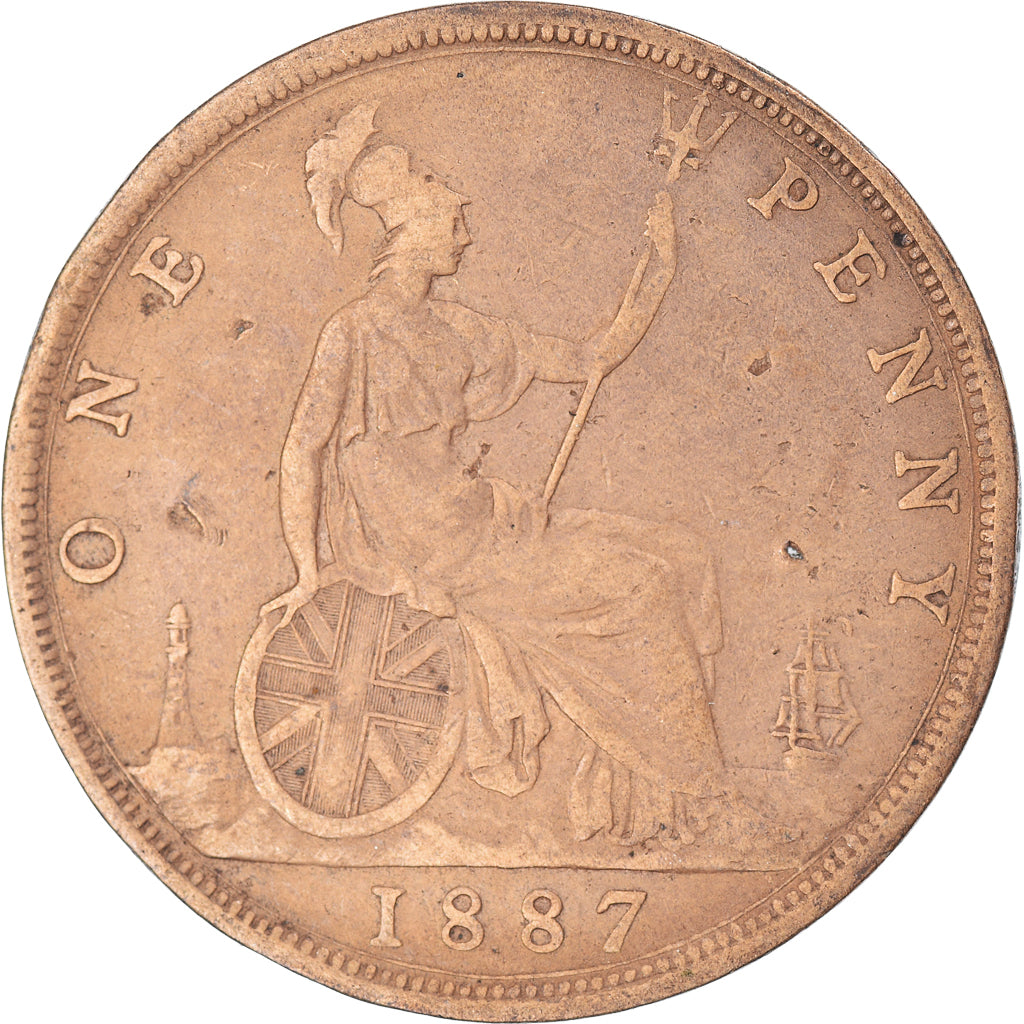 Munten, Groot Bretagne, Penny, 1887