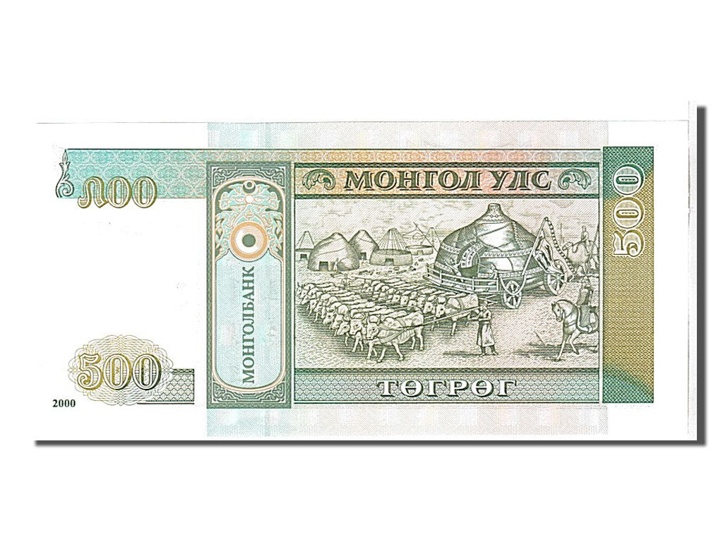 Mongolia, 500 Tugrik, 2000, KM #65A, UNC(65-70), AF7654721
