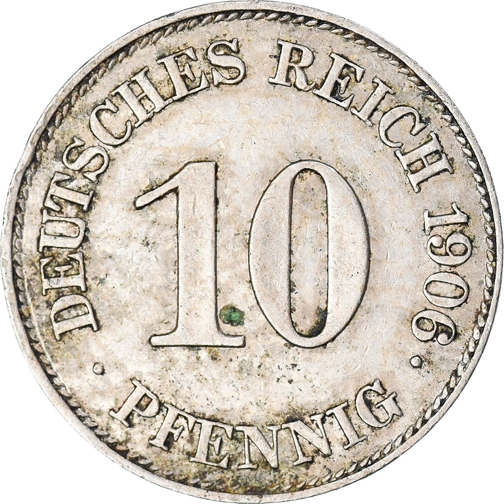Moneta, Niemcy, 10 Pfennig, 1906