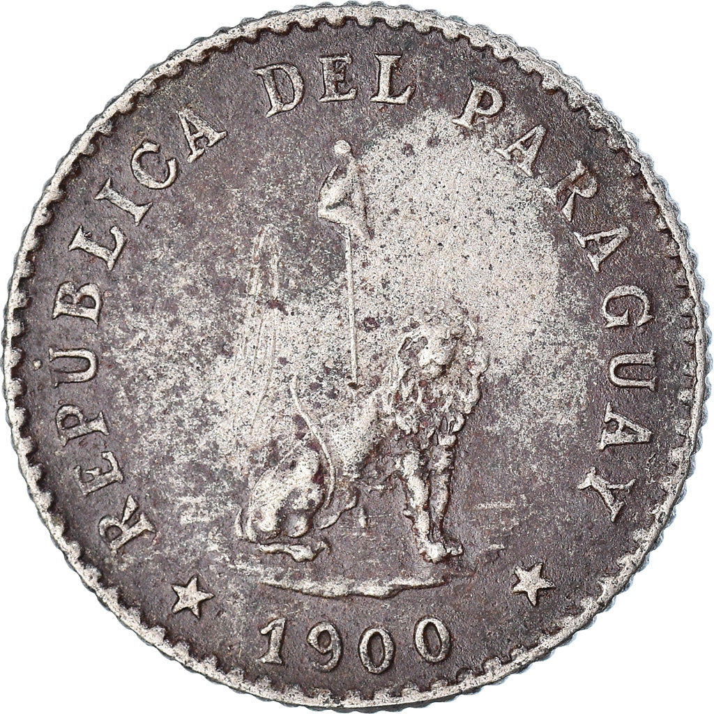 Moneda, Paraguay, 10 Centavos, 1900