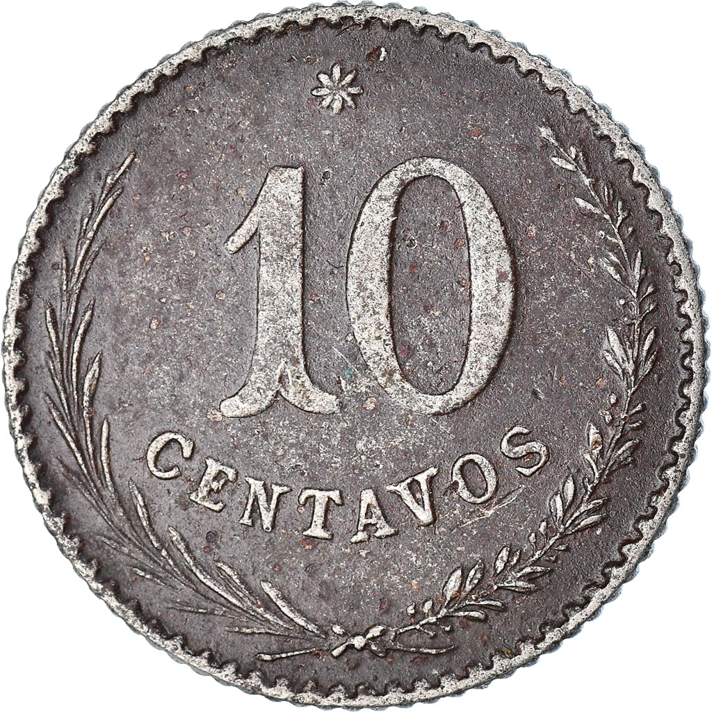 Moneda, Paraguay, 10 Centavos, 1900
