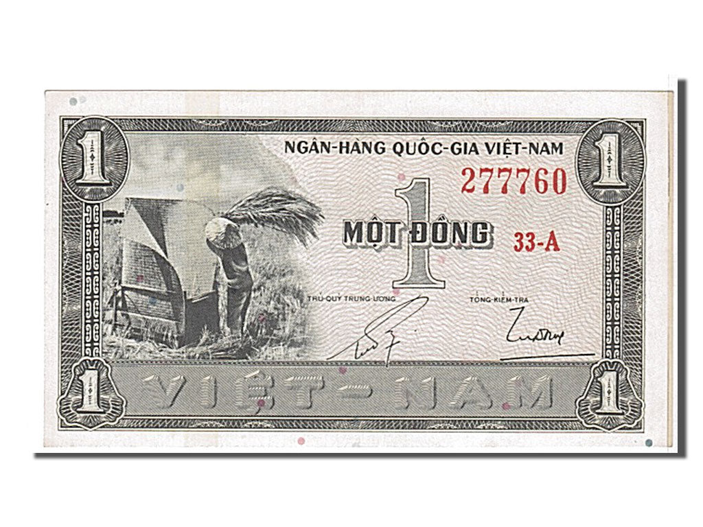 Banknote, South Viet Nam, 1 D<ox>ng, 1955, KM:11a, UNC(65-70)