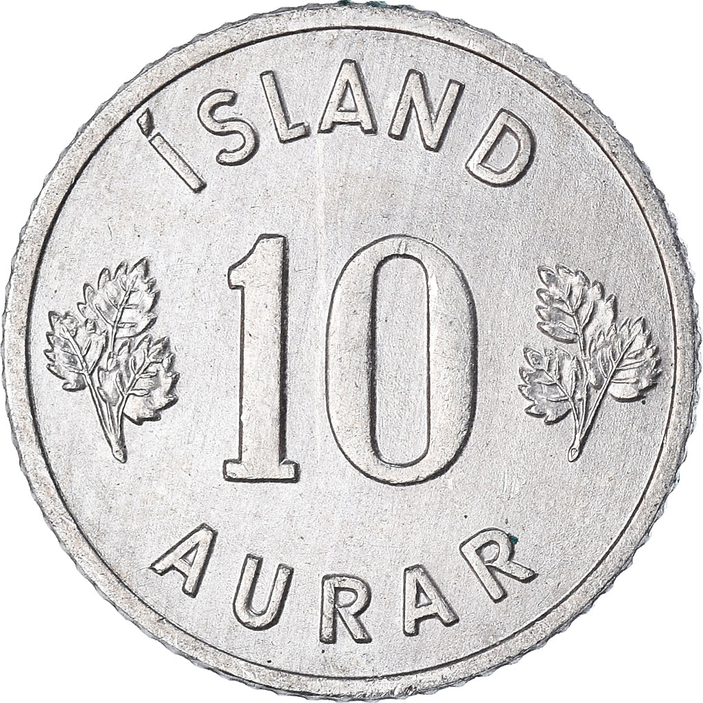 Coin, Iceland, 10 Aurar, 1971