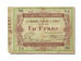 FRANCE, St Gobain, 1 Franc, 1870, 1870-10-10, EF(40-45), T.2, Jérémie #02.17.A