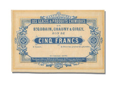 FRANCE, St Gobain, 5 Francs, 1870, 1870-10-10, UNC(63), Jérémie #02.17.B
