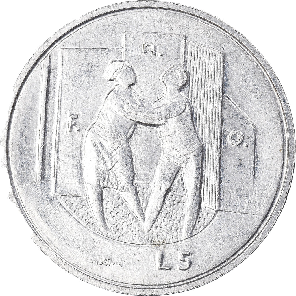 Moneta, San Marino, 5 Lire, 1976