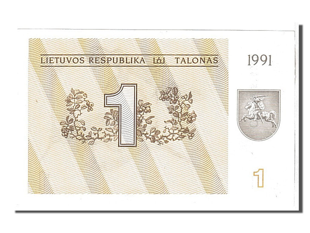 Banconote, Lituania, 1 (Talonas), 1991, FDS